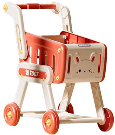 QUILSTM Carrito de Compras de Juguete para niños, Carrito de supermercado para Explorar Conceptos de Aprendizaje Divertidos, de Compras de Juguete con