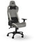 Corsair T3 RUSH Fabric Gaming Chair (2023) – Racing-Inspired Design – Soft Fabric Exterior – Padded Neck Cushion – Memory Foam Lumbar Support – Adjustable Seat Height – Grey & White