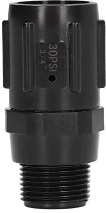 Tryckregulator, 30 PSI G3/4 droppbevattningstryckregulator, tryckreducerande lågflödesventil, droppbevattningsslangadapter för gårdar