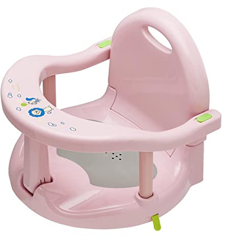 Dubbulon Bañera para Bebé, Silla baño Plegable Antideslizante para bebé, Silla bañera Infantil con potentes ventosas, Silla baño para bebé, Asientos baño para bebé
