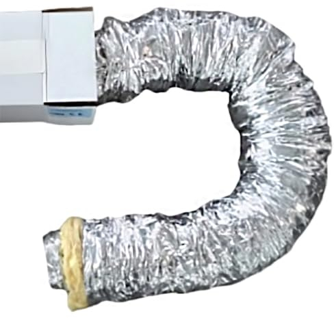 Hg hava Abluftschlauch für Klimaanlage, Lüftungsschlauch Flex 160, Schlauch für Luftversorgungssysteme & Klimageräte, Lüftungsrohr aus Aluminiumfolie, Geräuschreduzierung & Wärmeisolierung, Ø 160 mm