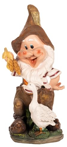 Birendy Nano da giardino gigante, XXL NF13102, grande statuetta da giardino, 41 cm (11020-2 oca)