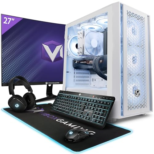 Vibox VIII-112 High End Gaming PC Set Komplett • Monitor 27 Zoll 165Hz • Intel Core i9 12900KF 5,2 GHz • Nvidia RTX 4070 OC 12 GB • 32 GB RAM • 1 TB NVMe M.2 SSD • 600W PSU • Windows 11 • WiFi