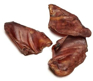 Superpet Medium Pigs Ears for Dogs (Pack of 5), Long Lasting Natural Dog Treats, Grain Free and High Protein, Single Ingredient Dog Chews for All Breeds