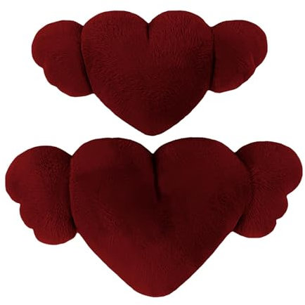 Cuscino per Auto a Forma di Cuore per Autista - Cuscino con Ala d'Angelo a
