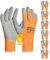 Gebol Winter Eco orange, Arbeitshandschuhe mit wasserdichter Latex-Crinkle-Beschichtung für mehr Grip, Thermohandschuhe für Herren, Größe L (Gr 9), Orange, 6 Paar Multipack