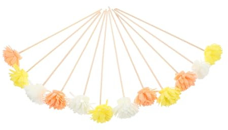 FOYTOKI 12pcs Flower Reed Diffuser Sticks Set Natural Rattan Diffuser Reeds Rice Paper Flower Design Suitable for Bathroom and Home Aromatherapy