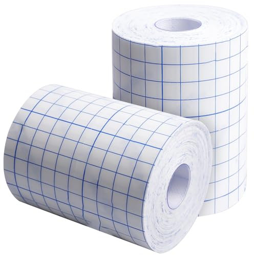 2 unidades de cinta médica: 10 cm x 10 m cinta adhesiva transpirable, cinta médica, fijación elástica, vendaje no tejido para espalda, hombros, brazos, muñecas, muslos