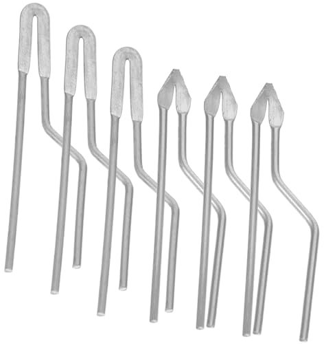 UKCOCO Lot De 6 Pointes De Pyrogravure Outils De Pyrogravure En Fer Faciles à Remplacer Compatibles Travail Du Et Cuir