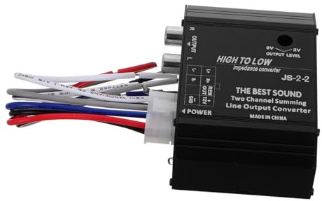 ZUNOXAZ Convertitore Audio Per Auto Adattatore Stereo Per Auto Convertitore Per Subwoofer Amplificatore Convertitore Audio Da Alto A Basso Convertitore Di Uscita Convertitore Di