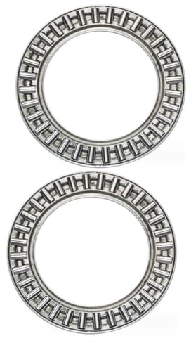 FUANA AXK2035 - Rodamientos de agujas de empuje con arandelas de 20 x 35 x 2 mm para maquinaria agrícola y equipos de transporte, paquete de 2