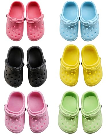 Baby Doll Accessories for 12-18 Inch Doll, 6 Pair of Colorful Doll Shoes Accessories Set Doll Dress up Toys Baby Dolls for 30-45 cm New Doll Kids Birthday Gift