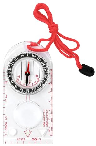 Boussole De Navigation avec Déclinaison Réglable pour Expédition Et Survie | Fonction Lumineuse, Facile À Transporter, Indiquer Des Directions, Matériaux De Haute Qualité