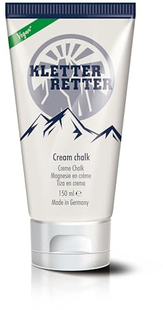 KletterRetter Creme Chalk 150ml - Hochwertiges, schnelltrockendes Magnesia in Creme-Form - Sorgt für bessere Reibung und maximale Performance beim Klettern und Bouldern