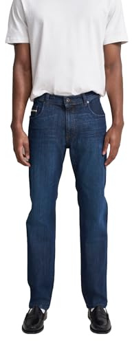 bugatti Herren 3910-26612 Hose, Blau, 34W 32L EU