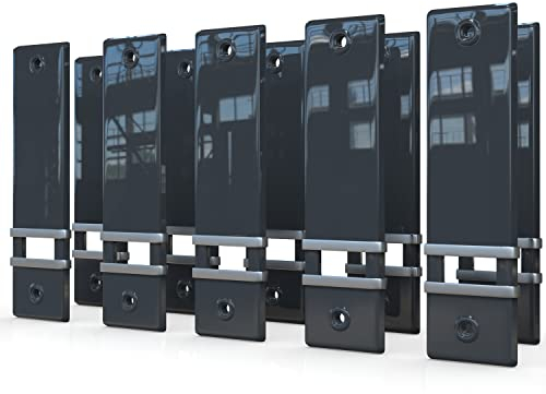 markiso® Rollladengurt Abdeckung [10 Stück] – Lochabstand 160 mm | Gurtwickler Abdeckung aus Kunststoff | Einfache Montage ohne Gurtausbau | Gurtwicklerblende für Maxigurte| Farbe Anthrazit