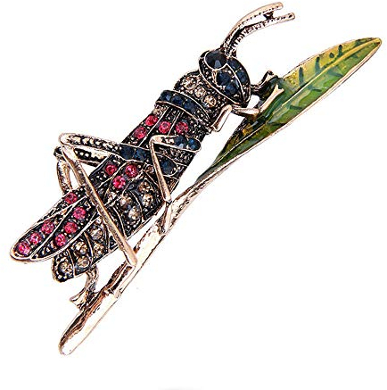 Vektenxi Premium Qualität Vintage Heuschrecke Brosche für Frauen Insekt Brosche Revers Pin Frauen Schmuck
