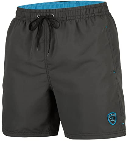 Zagano Adam Lipski Badehose Herren Schwimmhose Herren Badeshorts Herren Badehose Herren lang Grey grau anthrazit, 5106 Gr. 4XL