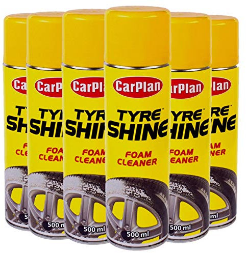 CarPlan Tyre Shine Foam Cleaner 500ml x 6 - New Look Tyres