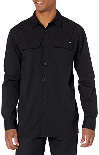 Dickies Chemise à Manches Longues Flex Ripstop pour Homme, Noir, Taille XL
