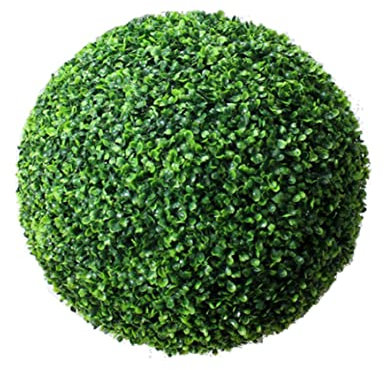 Hilai Boule de buis, Balle topiaire de Feuille Artificielle Fake Plante Plant Vert Green Decoration Home Decoration 40 cm Plantes artificielles