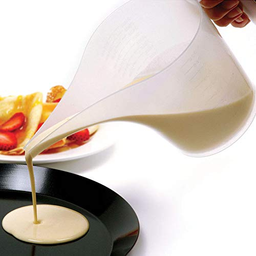 Funnel Pitcher, Food Grade Material Measuring Cup with Long Spout Large Capacity Easy Pour Cup for Bakeware Oils Watering Plants