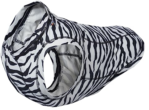 Rukka Pets Zebra Shirt Sweatshirt für Hunde Schwarz und Weiß L