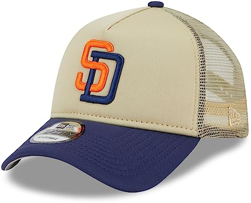 New Era 9Forty Snapback Trucker Cap - San Diego Padres beige
