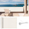 LOVE STORY Balkon-Sichtschutz 90x400cm mit HDPE-Gewebe,Luftdurchlässige Netz-Balkonverkleidung mit UV-Schutz und Kabelbindern zur Befestigung,Cremeweiß