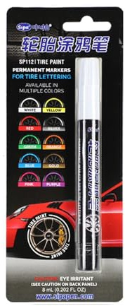 Reifen-Lettering-Stift – Lackstift für Autoreifen | Lackmarker für Autos, wasserdicht, Reifenflanken-Lackstift, schnell trocknend, für Reifen, Glasdosen, Steine
