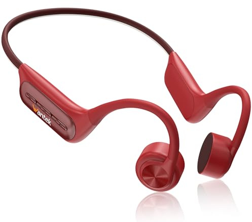 Wantek Casque Conduction Osseuse Natation IP68 Étanche, Casque Bluetooth 5.3 avec Lecteur MP3 32 Go Intégré, Casque Sport Open Ear sans Fil, 8H d'Autonomie pour Natation, Running, Vélo et Fitness