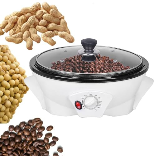 Tostadora de café, tostadora eléctrica de 800 g con temperatura ajustable (0-240 ℃) para principiantes y entusiastas del café