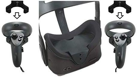 Supports muraux pour casque VR et manettes de jeu Oculus Quest, noir