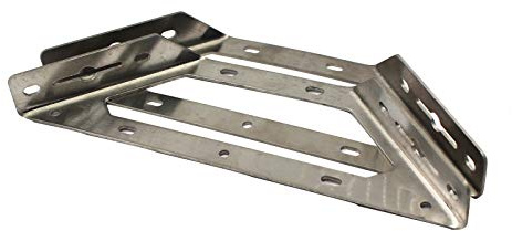 Brace per angolo multifunzionale in acciaio inossidabile 304, robusto, a triangolo, per scaffale, scatola, grande, confezione da 2 pezzi