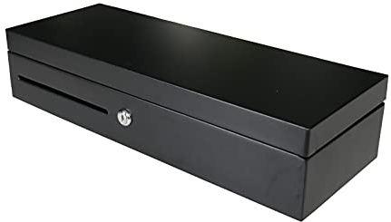 Solide und Elegante Kassenschublade, Zwei-Positionen-Schloss, RJ12 Kabelstecker, Herausnehmbare Geldkassette, Aus dickem Kaltgewalztem Stahl, HDWR HD-KFT46