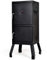 TANGZON Vertical Charcoal Smoker, 2-Layer BBQ Smoker Roaster with Built-in Thermostat, 8 Vents, Side Handles & 2 Charcoal Pots, Outdoor Barbecue Smoker Grill Oven, Black