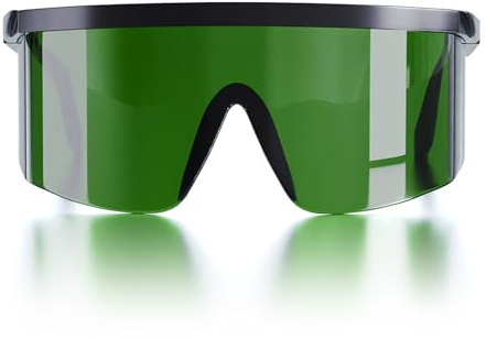 Dgtkayi Gafas de protección láser profesionales, 190 nm – 2000 nm, IPL, protección ocular con longitud de onda y estuche, para tratamientos de depilación láser, operadores de cosméticos láser y