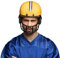 Boland 01454 - American Football Helm, Zubehör für Faschingskostüme, Kopfbedeckung für Karneval und Mottoparty, Footballspieler