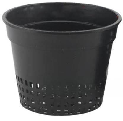 Gettimore Tazze a rete idroponica da 15 cm, confezione da 12 cestini per coltivazione senza suolo per piantare acqua, compatibili con ciottoli di argilla, lana di roccia, perlite, vasi in plastica
