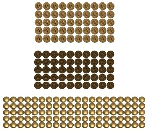 50 set magnetiska påsspännen Hög hårdhet Legering Utjämning Enkel användning Ofta använda magnetknappar för kläder gör det själv (Brons)