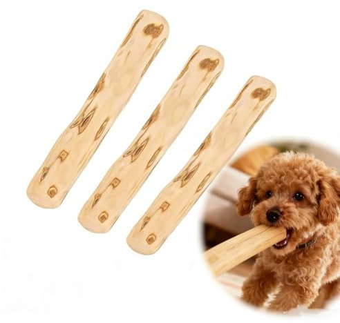 HRMGJH Dreiteiliges Set Kaffeeholz FüR Hunde,Kaffeeholz FüR Welpen,Geeignet FüR Hunde,Die Gerne Kauen Kauholz FüR,Aus Naturholz Kauspielzeug Welpe,Kauwurzel FüR,GrößE Xs (14 cm * 1,8-2 Zoll)