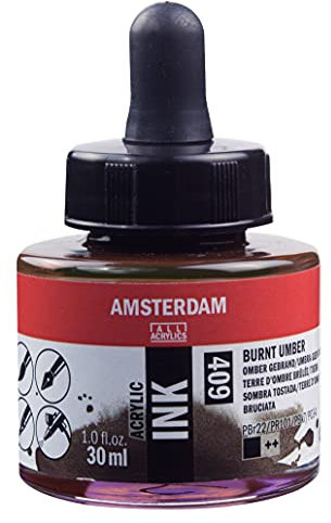Amsterdam 17204090 Acryltinte BRNT Umber, Gebranntes Umbra, Einheitsgröße