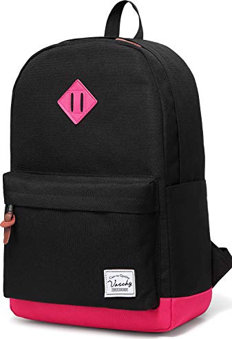 VASCHY Mochila Escolar 23L para Adolescente Universidad Uso Casual Viaje | Mochila Hombre Mujer,Funda acolchada para Portátil 15,6”,Resistente al Agua,Bolsillo Antirrobo,Correas Acolchadas Ajustables