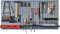 Küpper Lochplatten-Werkzeughalter Lochwand 1200 x 600 mm silber 3 tlg. Euro Lochung inkl. 12 Haken