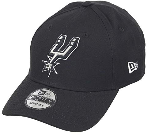 New Era San Antonio Spurs 9forty Adjustable Snapback Cap NBA Essential Black - One-Size