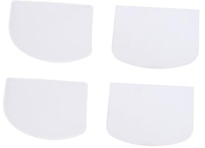 Cabilock 4 Pezzi Tagliapasta Per Pane Utensili Da Forno Kit Per Torta Utensili Da Forno Taglierina Raschietto Per Spatola Liscia Bianco