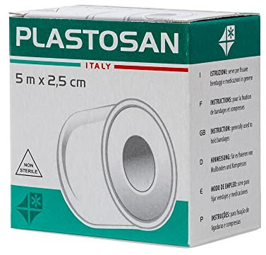 Cerotto in TNT ipoallergenico su rocchetto per il fissaggio delle medicazioni, Mis. 5 m x 2,5 cm