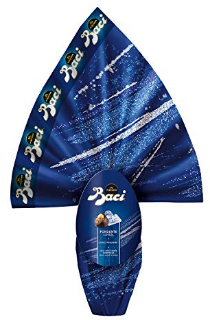 Perugina Baci Easter Egg Dark Chocolate with Baci Chocolate Surprise - Italian Import