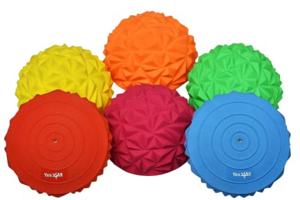 Yes4All WMN2 3 Shapes Hedgehog Balance Pods And Balance Disc, Rocky And Geometric Stability (Advance Balance Pod)