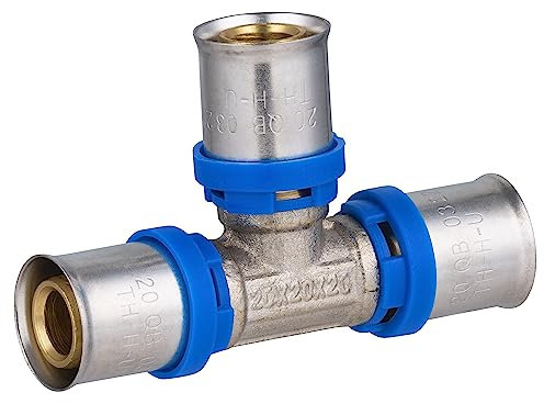 Raccord Multicouche à Sertir Multi profils TH-H-U té égal diamètre Ø20 mm - Norme NF 545 pour réseau d'eau potable et chauffage NOYON & THIEBAULT
